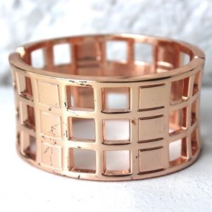 Rose Gold Plated Cuff Bracelet